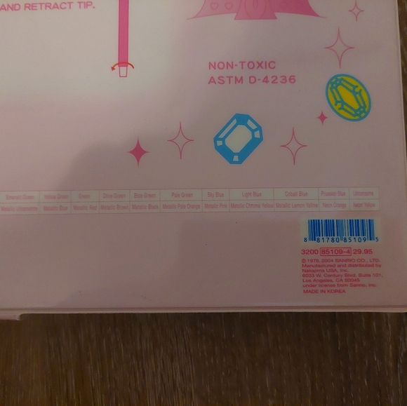 Vintage 1976 2004 Sanrio Hello Kitty 50 Twist-Up Crayons Princess Pink Box - Picture 5 of 9